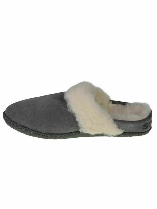 Sorel Nakiska Slide Ii Winter Damen Hausschuhe in Gray Farbe