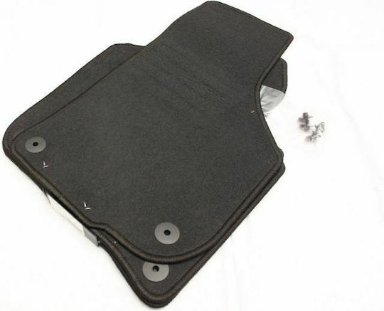 Petex Satz Vorder- und Hintermatten 4Stück aus Teppichboden für Skoda Hervorragend 2008 Schwarz