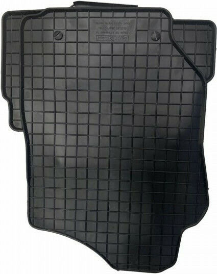 Cik Set of Front and Rear Mats 4pcs for Fiat Fullback Mitsubishi L200 2016+ Black