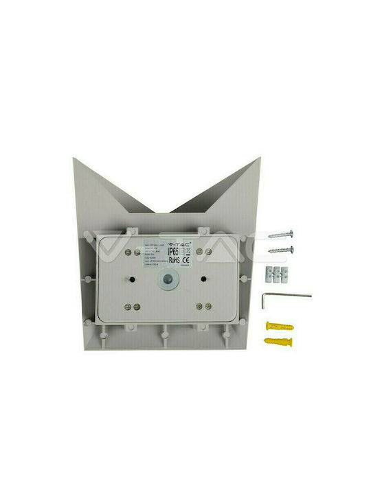 V-TAC Vt-825 Wall-Mounted Outdoor Ceiling Light LED IP65 5W with Warm White Light