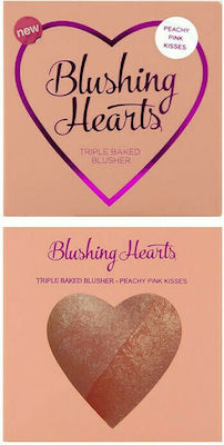 Revolution Beauty I Heart Blushing Hearts Peachy Pink Kisses