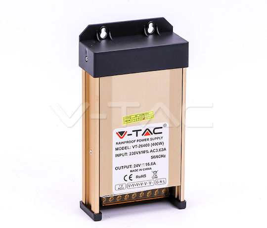 V-TAC Dimmable Τροφοδοτικό LED IP44 Ισχύος 400W με Τάση Εξόδου 24V