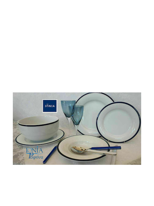Ionia Mediterraneo Set of Cups Tea Porcelain White 187ml 3181522 6pcs
