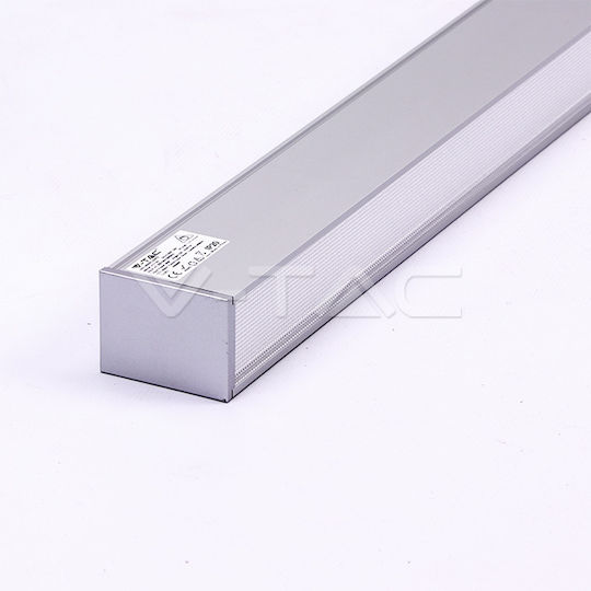 V-TAC LED Kommerzielle lineare Beleuchtung Leuchte Decke 40W Naturweiß IP20 mit einstellbarer Helligkeit B120xT5xH6.5cm