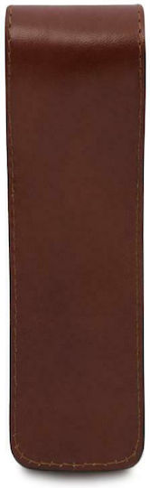 Tuscany Leather Etui Din Piele Pentru 1 Stilou În Culoare Tabac Maro