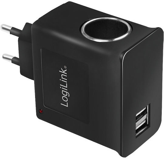 LogiLink Steckdosenadapter für Griechenland mit 1 USB-Stecker