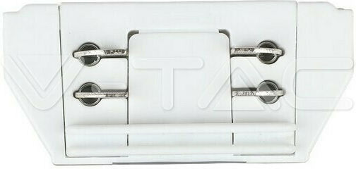 V-TAC Track Connector for Spotlights 4 Straight Cables White White 3655