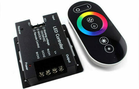 Lucas Ασύρματο RGB Controller Αφής RF με Τηλεχειριστήριο 18A 12V/24V RGBCONTXL