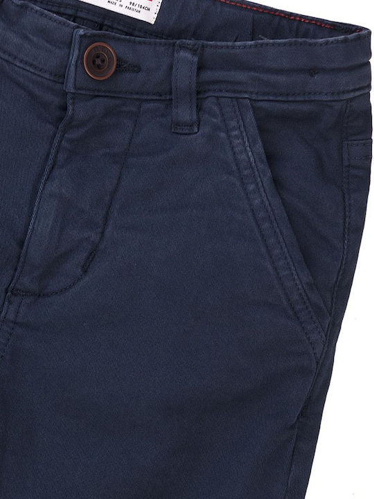 Minoti Boys Fabric Chino Trouser Blue