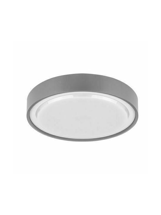 Adeleq Outdoor Ceiling Flush Mount with Integrated LED in Gray Color 21-02816