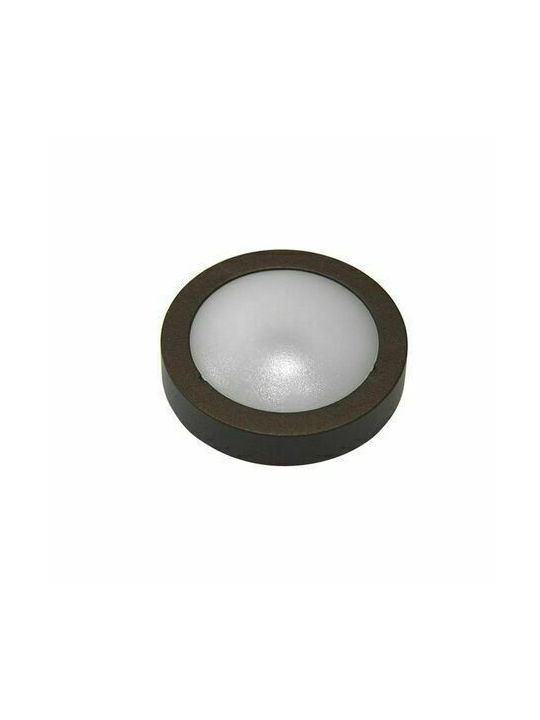 Adeleq Outdoor Ceiling Flush Mount with Integrated LED in Black Color 3-9170121