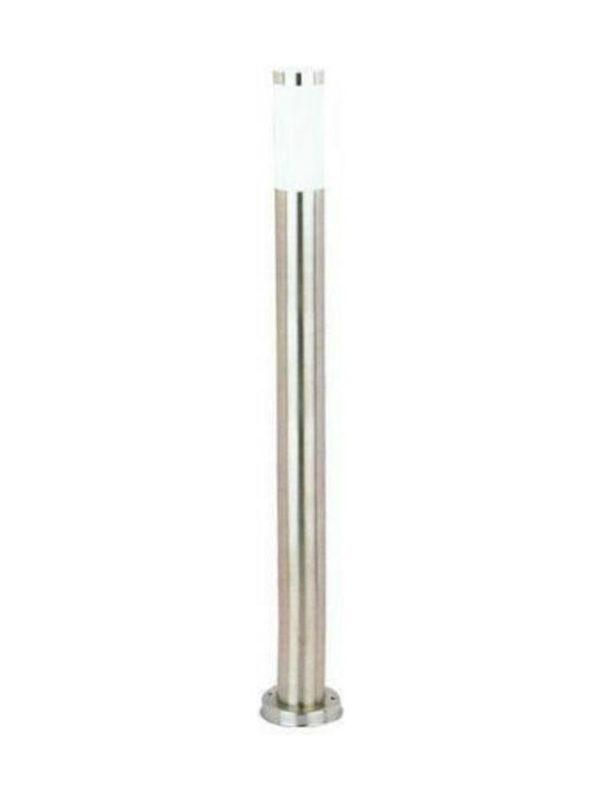 Eurolamp Outdoor Floor Lamp Kleine Post IP44 for E27 Bulb Silber