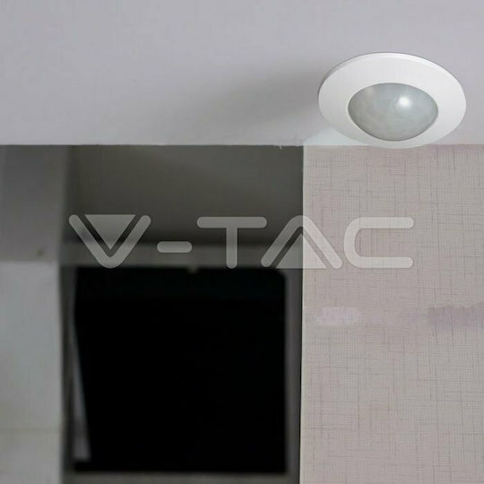 V-TAC VT-8051 Senzor De Mișcare Cu Fir Infraroșu 360° Rază De Acțiune 12m