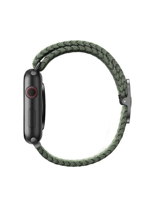 Uniq Aspen Braided Λουράκι Υφασμάτινο Πράσινο (Apple Watch 44/45/46mm/Ultra 49mm)