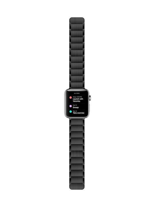 X-Doria Raptic Classic Λουράκι Μεταλλικό Μαύρο (Apple Watch 38/40/41mm)