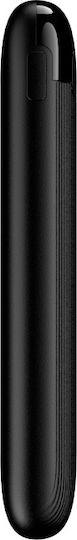 Setty Power Bank 5000mAh με 2 Θύρες USB-A Μαύρο