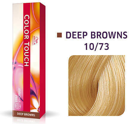 Wella Color Touch Deep Browns Полуперманентна Боя За Коса Без Амоняк 10/73 Русо Кафяво Златисто 60ml