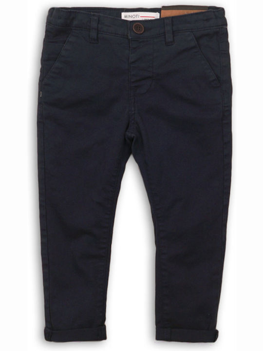 Kids' Chino Fabric Pants Blue