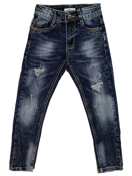 Hashtag Hashtag Kinder-Jeanshosen Navy Blau