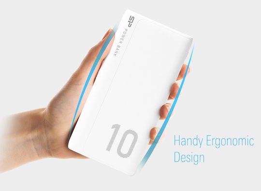 Silicon Power GP15 Power Bank 10000mAh με 2 Θύρες USB-A Λευκό