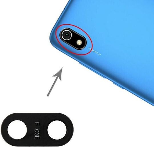 Camera Lens Glass Black for Redmi 7A