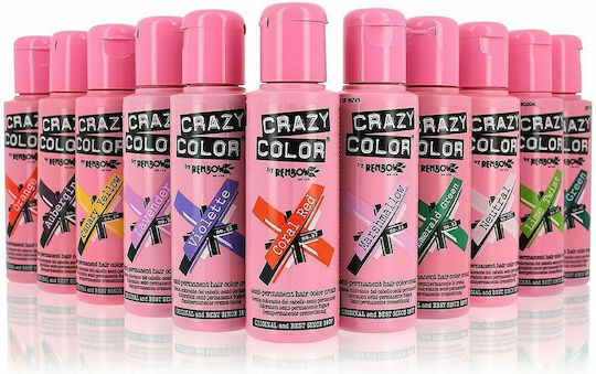 Crazy Color Semi-Permanent Temporäre Farbe Haarfärbemittel 68 Lime Twist 100ml 15gr
