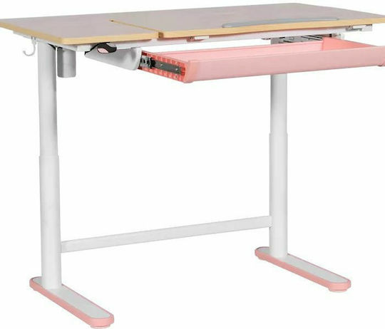 Action Kid Plus Kinder Schreibtisch Rosa 112x60x55-89cm