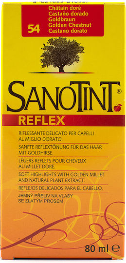 Sanotint Reflex Vopsea De Păr Fără Amoniac 54 Castaniu Auriu 80ml
