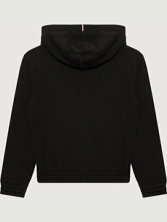 Fleece Παιδικό Φούτερ με Κουκούλα Μαύρο Essential