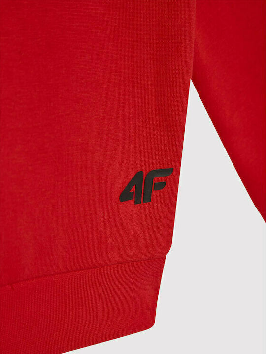 Kids Sweatshirt with Hood and Pockets Red