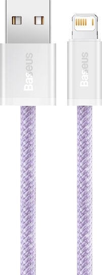 Baseus Dynamic Braided USB-A la Cablu Lightning Violet 1m (CALD000405)