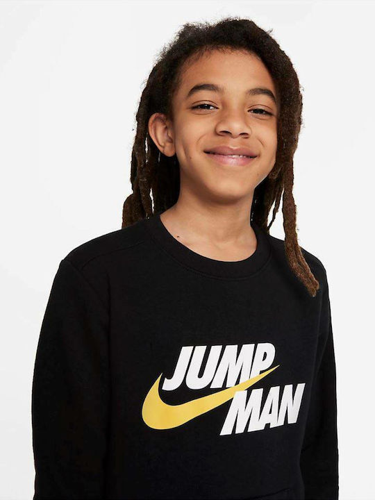 Kinder-Sweatshirt mit Taschen Schwarz Jumpman