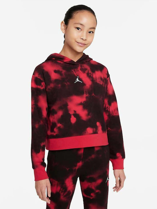 Kinder-Sweatshirt mit Kapuze Rot