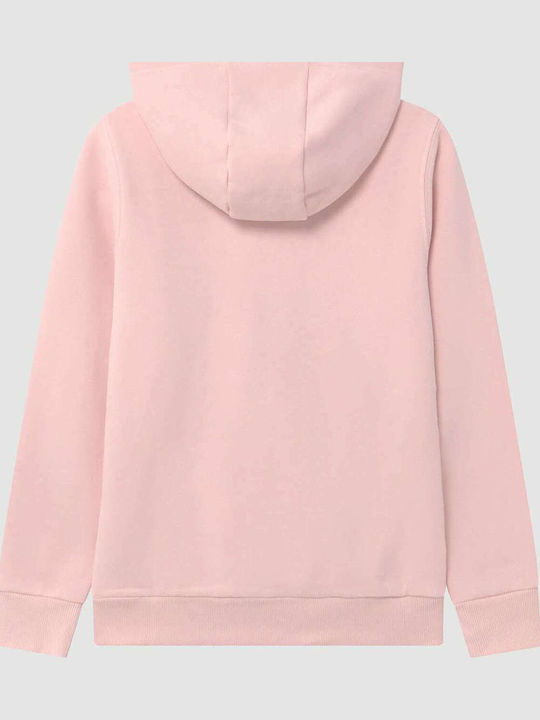 Kinder-Sweatshirt mit Kapuze und Taschen Rosa Isobel