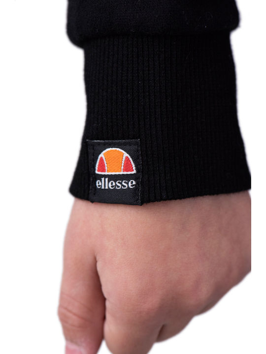 Fleece Παιδικό Φούτερ με Κουκούλα και Τσέπες Μαύρο Jero Oh