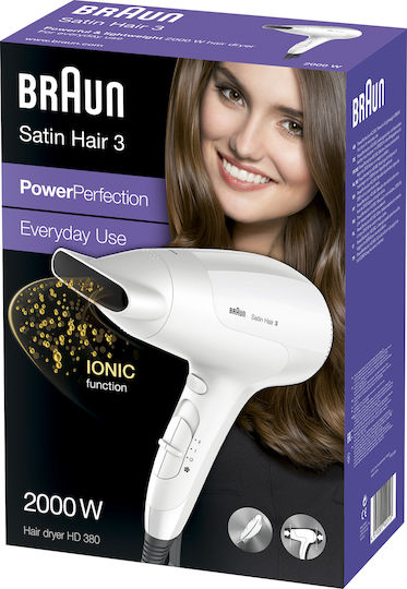 Braun Ionic Uscător de Păr Turbo 2000W
