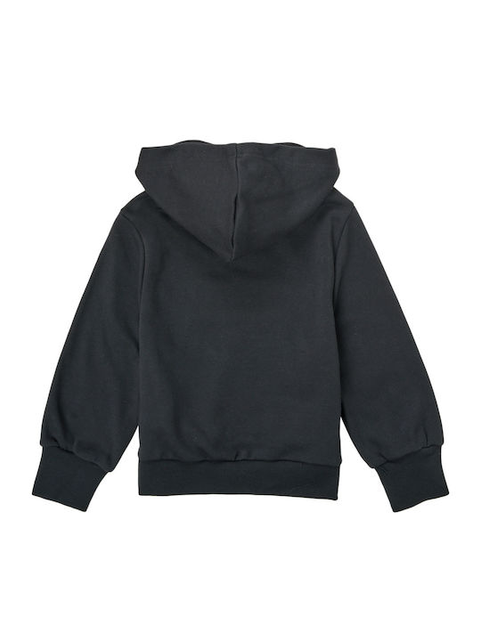 Kinder-Sweatshirt mit Kapuze und Taschen Schwarz Future Icons