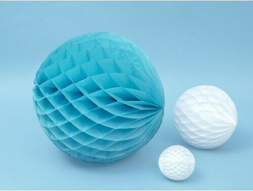 Honeycomb Ball Карнавален Аксесоар Бял 1бр