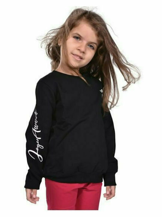 Joyce Fleece Kinder Sweatshirt Schwarz