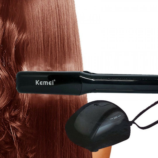Kemei KM-9090 Πρέσα Μαλλιών με Ατμό