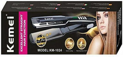 Kemei KM-1024 KM-1024 Hair Straightener with Ceramic Plates 65W