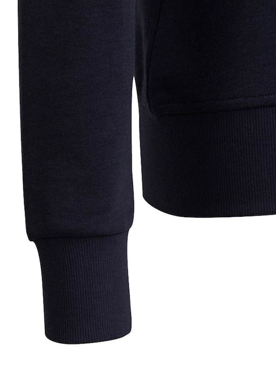 Fleece Kinder-Sweatshirt Marineblau Big