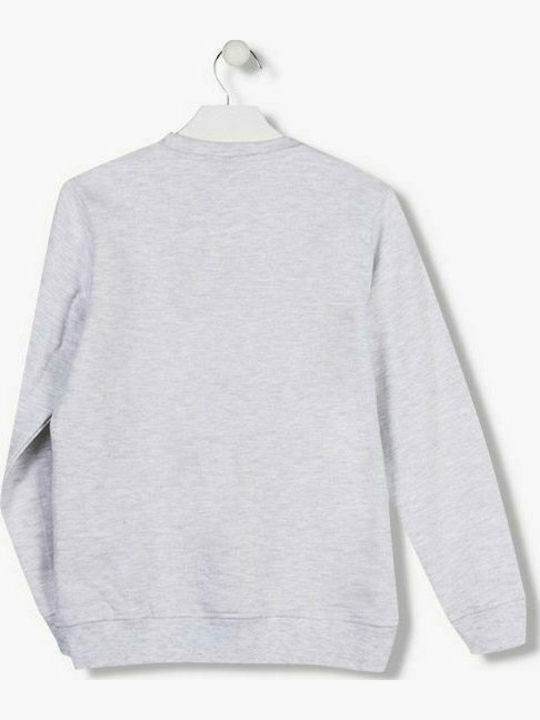 Fleece Kinder-Sweatshirt Grau