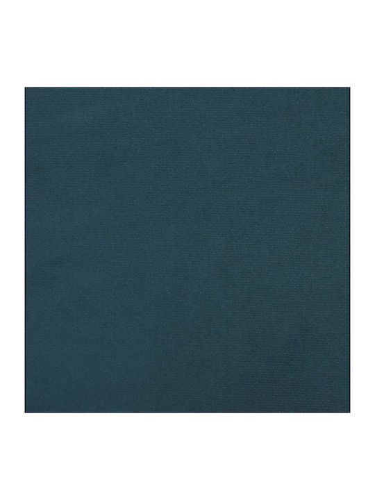 Μπερζέρα με Υποπόδιο Βελούδινη Μπλε 61x70x96.5cm