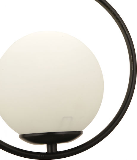 HomeMarkt Pendant Light Black Ball with Socket E27 25cm
