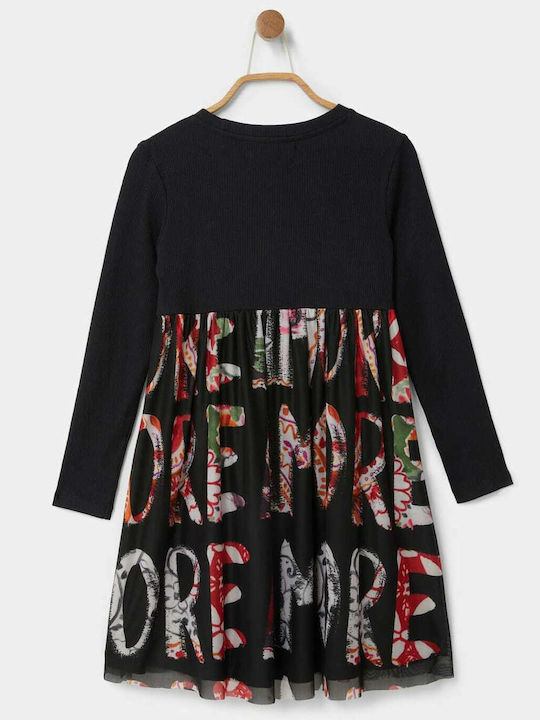 Rochie pentru Copii Mânecă lungă Negru
