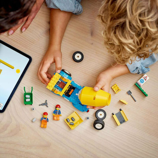 LEGO -Stadt Cement Mixer Truck für 4+ Jahre Jahre
