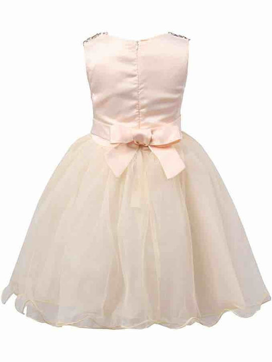 Children's Dress Sleeveless Gold
