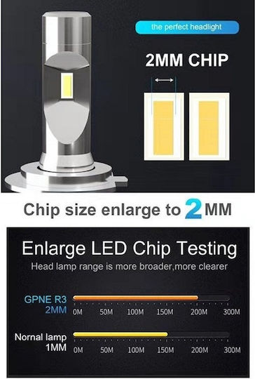 Bizzar Lampen Auto R3 Head Light HB4-9006 LED 6500K Kaltes Weiß 12V 70W 2Stück