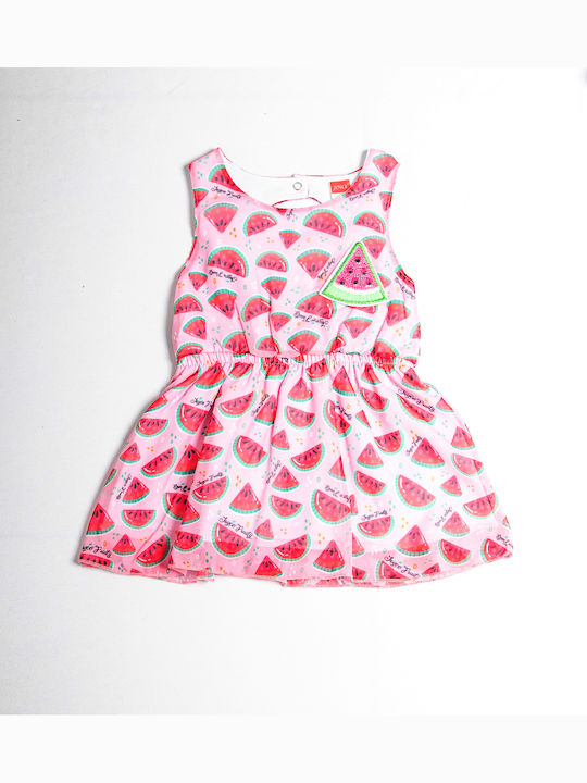Frutty Children's Dress Sleeveless Pink